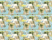 Бумага подарочная Феникс презент Желтые тюльпаны 100*70см 80 г/м 75202