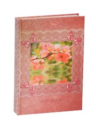 Книга для записей А5 120л кл. "For LADY" 7БЦ, обл.поролон, Hatber