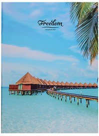 Книга для записей А4 80л кл. "Freedom" 7БЦ, глянц.лам, БиДжи