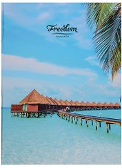 Книга для записей А4 80л кл. "Freedom" 7БЦ, глянц.лам, БиДжи