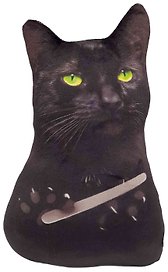 Мягкая игрушка Кот пилит ногти Мем (28 см)