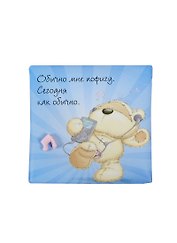 Магнит Fizzy Moon (0633.458) (Обычно мне пофигу. Сегодня как обычно) картон с керамической деталью