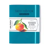 Скетчбук 150*190 18л "Markers" 220г/м2, для маркеров, бирюзовый
