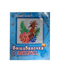 Ранок.Вышиваночка с бисером.Бабочка и цветок №4703Р (11х9 см)