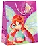 Пакет подарочный бумажный А5 17,8*23*9,8см NEW, глиттер, WINX - 0