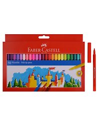 Фломастеры 50 цветов "Замок", Faber-Castell