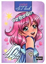 Скетчбук А6 80л "Pocket ArtBook. Фея" белый офсет, 100г/м2