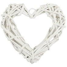 Заготовка из ротанга Сердце, 20*20, белый (2 вида) (11-00500-302520)
