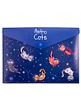 Папка-конверт А4 на кнопке "Astro Cats"