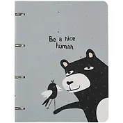 Тетрадь на кольцах в клетку Be Smart, Silly, А4, 120 листов