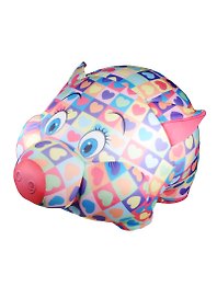 Игрушка декоративная Свинка-антистресс в сердечках (24х28см) (99-115)