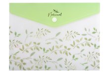 Папка -конверт «Natural leaves» А5 на кнопке, Hatber