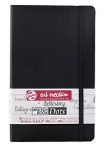 Скетчбук А5 80л тчк. "Art Creation" 80г/м2, черн.тв.обл., резинка