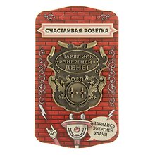 Сувенир счастливая розетка Зарядись энергией денег (5,8х6,7) (866354)