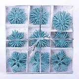 Новогоднее подвесное украшение из соломки, 24 штуки