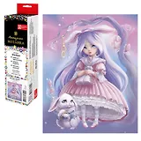 Набор для творчества. Алмазная мозаика Phoenix plus "Девочка с зайкой", 20 х 25 см