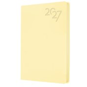 Ежедневник дат. 2027г. А6 176л "Soft Touch" пина колада, иск.кожа, интегр.переплет, тонир.блок, скругл.углы, ляссе, инд.уп