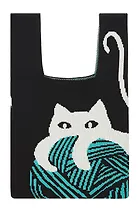 Сумочка вязаная Котик с клубком (текстиль) (20х33) (12-11515-B004)