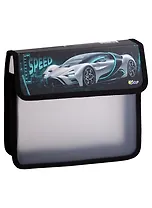 Папка для тетрадей А5 "Скорость" липучка, Оникс