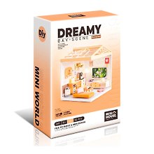 8006 Конструктор интерьерный для детского творчества – сборный домик Fairy Care «Роскошная современная гостиная», количество деталей - 92 (материалы: пластик, металл, картон), со световыми эффектами (