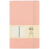Книга для записей А5 96л тчк. "Joy Book. Персиковый пунш" иск.кожа, тв.переплет, ляссе, резинка, инд.уп.
