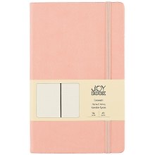 Книга для записей А5 96л тчк. "Joy Book. Персиковый пунш" иск.кожа, тв.переплет, ляссе, резинка, инд.уп.