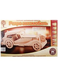 Сборная модель «Ретро автомобиль МГ ТС», Чудо-Дерево (Р016)
