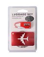 Travel набор Бирка и замочек для багажа (красный) (12-travel22-B4)