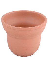 Заготовка для декорирования. Горшочек фигурный (глина красная)