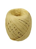 Набор для упаковки, кокон, рафия, 20м, крафт уп., бежевый