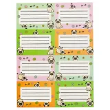 Наклейки для тетрадей «Мопсы фр-фр», 24 штуки