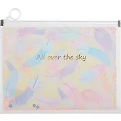 Папка на молнии А5 "Dream feather" с расширением, ассорти