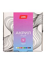 Краски акриловые "Акрил", 9 цв. по 20 мл (Акрк-011)