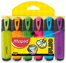 Текстовыделители «Fluo Peps» 6 цветов, Maped