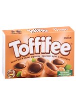 Конфеты Toffifee карамель, орех, шоколад, 125г