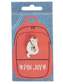 Значок «Котик с гитарой», металл, Pin Joy