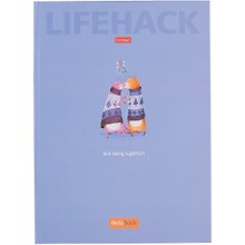 Книга для записей А4 80л кл. "I love you" 5цв.блок, 7БЦ, мат.ламинация