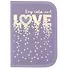 Пенал школьный 1отд. "Love me" 19*13см, 3D лак - 1