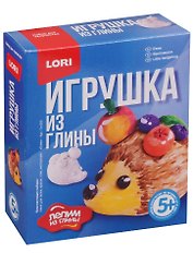 Набор для творчества LORI Игрушка из глины "Ежик" Гл-005