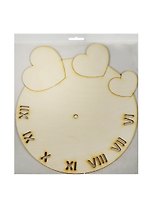 Основа под часы Сердечки (2150400) (27,4х24,1см) (игрушка из дерева) (упаковка)