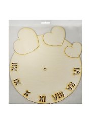 Основа под часы Сердечки (2150400) (27,4х24,1см) (игрушка из дерева) (упаковка)