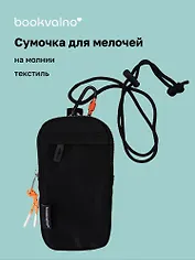 Сумочка на молнии Черная (текстиль) (21х12) (12-12721-202511-RIB-02)