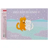 Альбом для рисования Hatber, "Обнимашки", А4, 24 листа, на спирали, в ассортименте