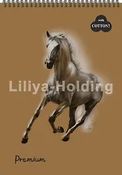 Блокнот, "Premium Cinnamon" (корица), А4, 30 листов, на пружине, БРr4/С