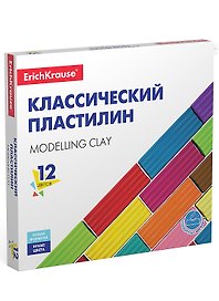 Пластилин «Basic», 12 цветов, 192 г, Erich Krause
