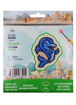 Набор для объемного творчества "Гранни Wood" Алмазная мозаика Подвеска Дельфин (Wp0414) (87х115) (упаковка)