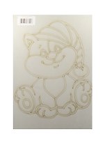 Трафарет Кот в шапке (А4) (232) (упаковка)