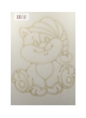 Трафарет Кот в шапке (А4) (232) (упаковка)