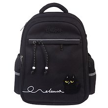 Рюкзак школьный «Кошмарики» для девочки, 1–4 класс, 2 отделения, 3 кармана, 38 см, лёгкий полиэстер, Hatber