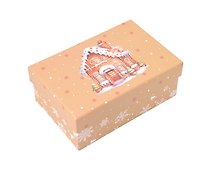 Коробка подарочная "Пряничный домик" 18*12*7, картон